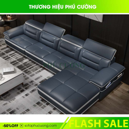 Sofa Góc Cao Cấp Da Malaysia A438